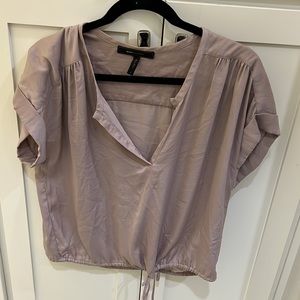 Dusty rose top with drawstrings. Super cute with leggings jeans.